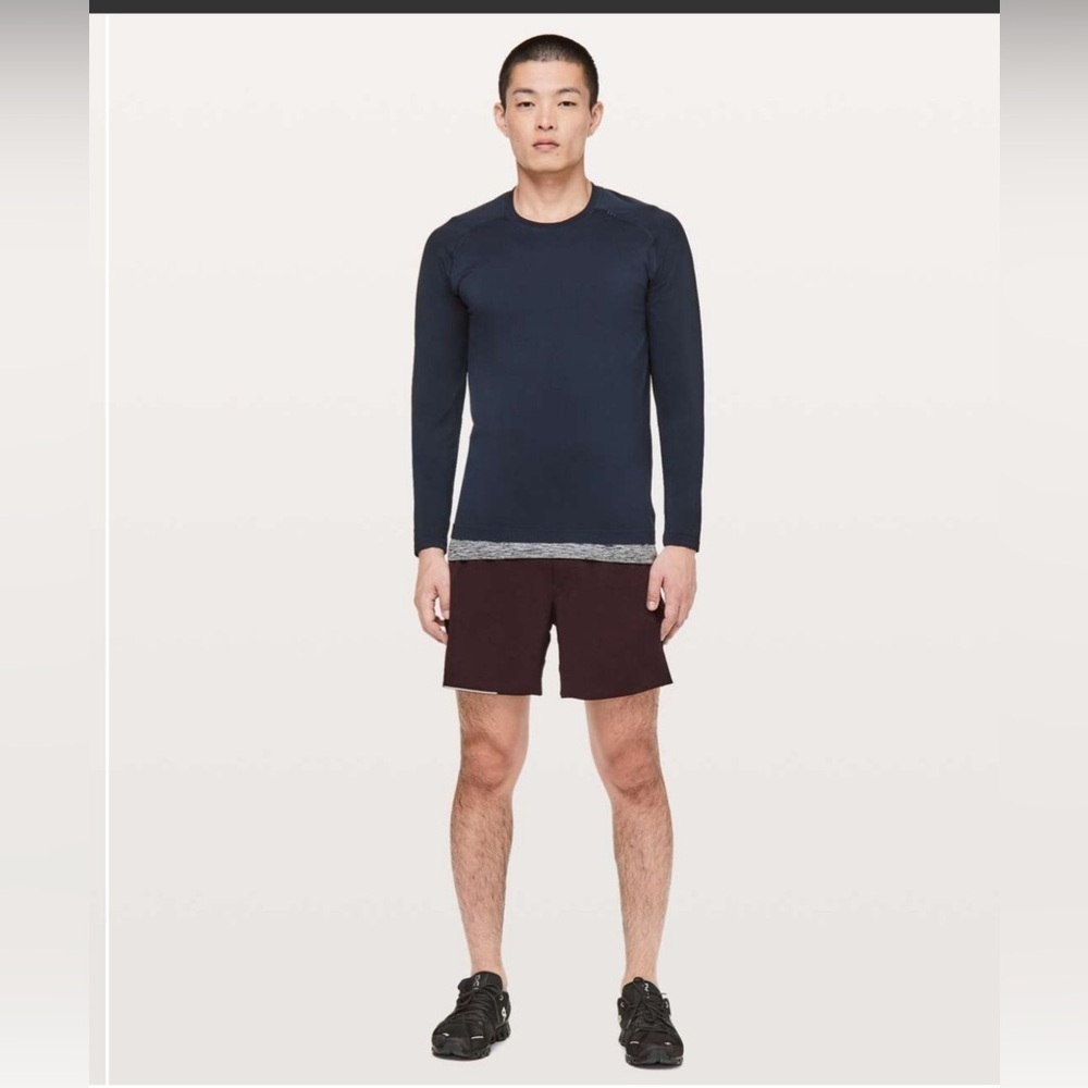 Lululemon Surge Short *6" Updated
Heathered Texture Printed Dark Adobe